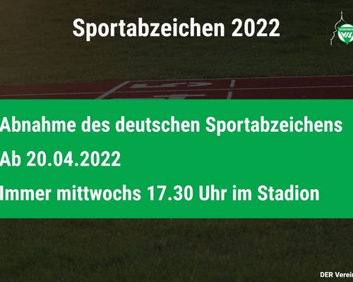 Abnahme des Deutschen Sportabzeichen 2022