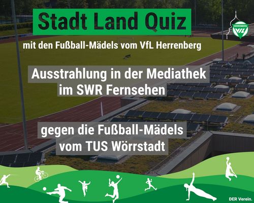 Stadt Land Quiz mit den Fußball-Mädels vom VfL Herrenberg