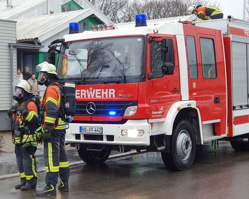 Feuerwehrübung 2020 - alte Stadiongaststätte