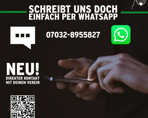 NEU! Schreibt uns per WhatsApp 