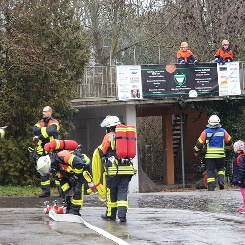 Feuerwehrübung 2020 - alte Stadiongaststätte